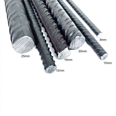 Özel Çaplı 12mm 16mm 18mm HRB335 HRB350 HRB400 HRB450 HRB500 İnşaat için Güçlendirilmiş Karbon Çelik Rebar