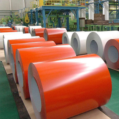 Sertifika ISO9001 Özel Ral Rengi Ön boyama kaplamalı PPGL Renk kaplamalı Galvanize / Aluzinc Çelik Şerit Bobini PPGI