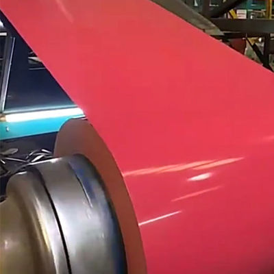 Tam Sertlik 0.12-6mm Renkli Kaplı Çelik Bobine İnşaat Malzemeleri İçin PPGI Bobine